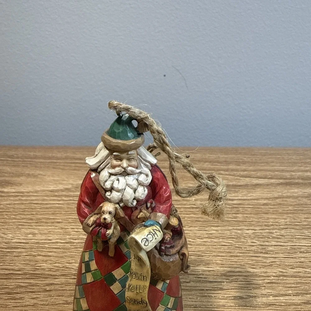 Jim Shore Heartwood Creek He Knows 2006 V4005789 Enesco Naughty‎ Nice